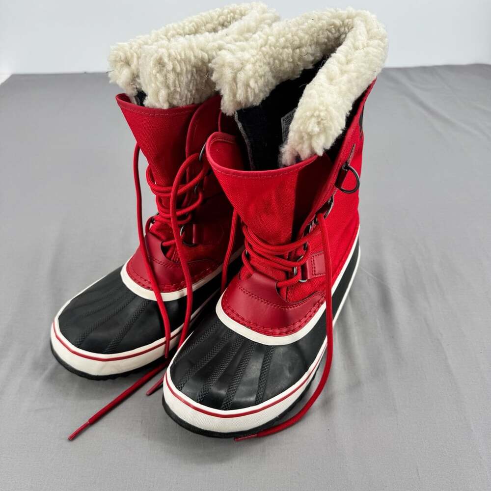 Sorel Women's Winter Carnival Mountain Red NL3483-613 Winter Snow Boots Size 10